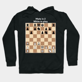 Chess puzzle. Mate in 2. White to play Hoodie